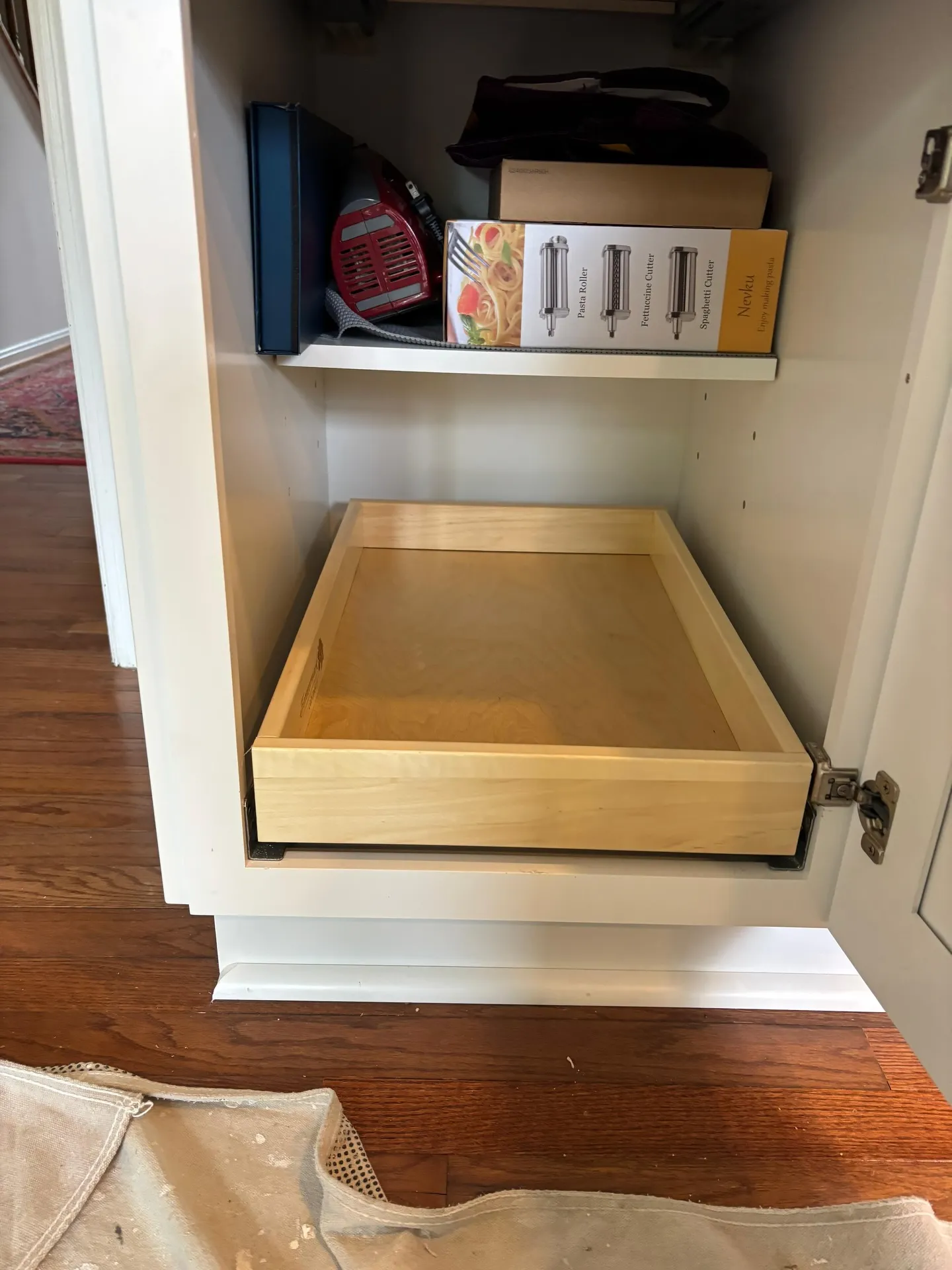 Custom Cabinet Pull-Out Installation