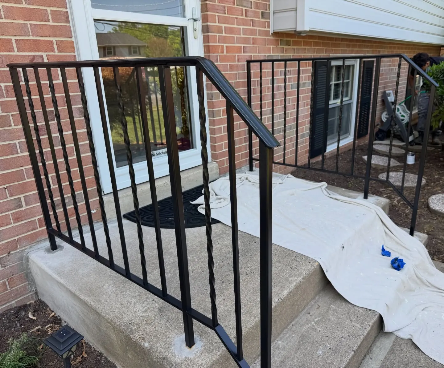 Metal Railing Sand, Prep & Paint