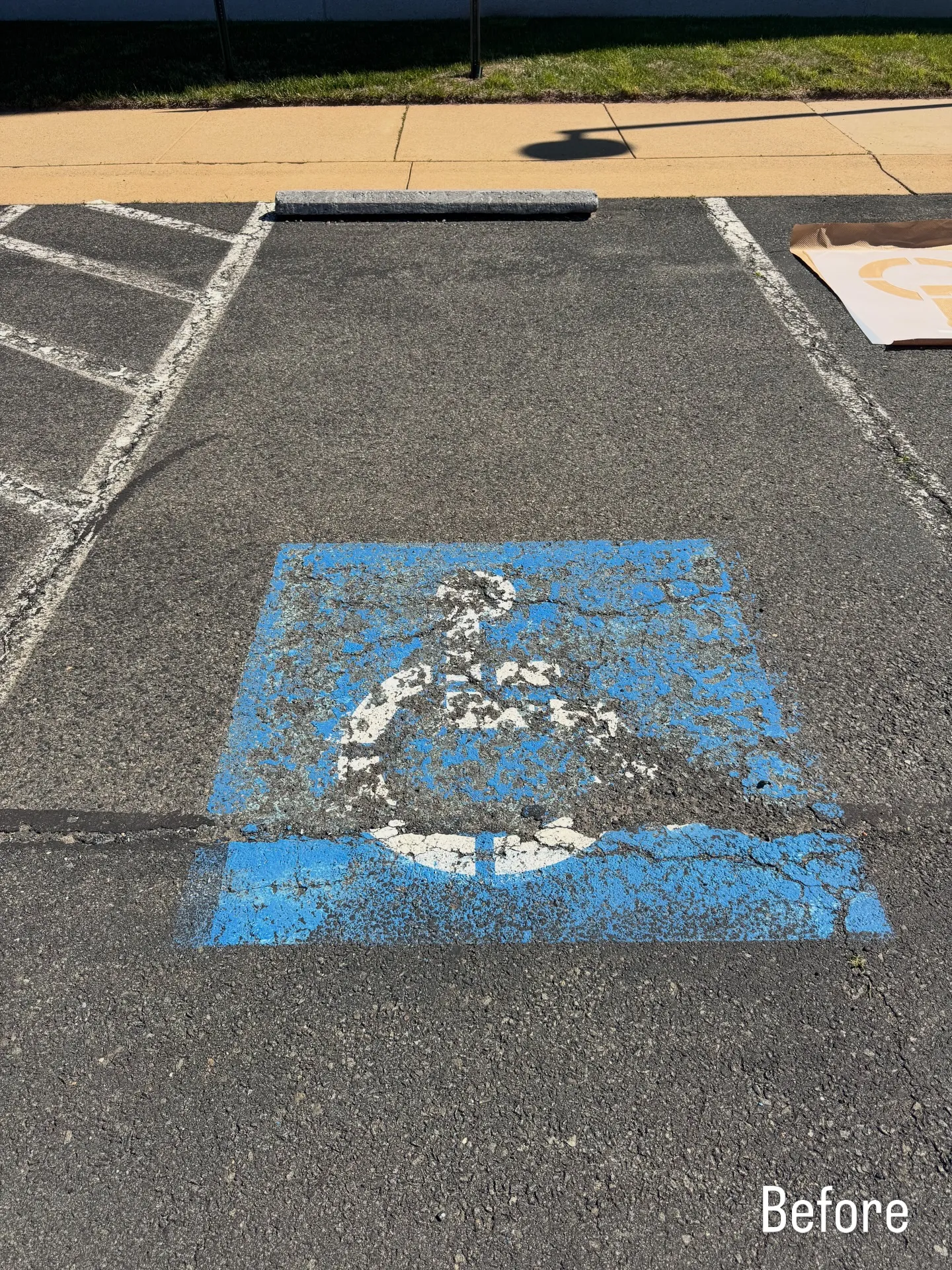 Handicap Parking Space Painting